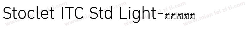 Stoclet ITC Std Light字体转换